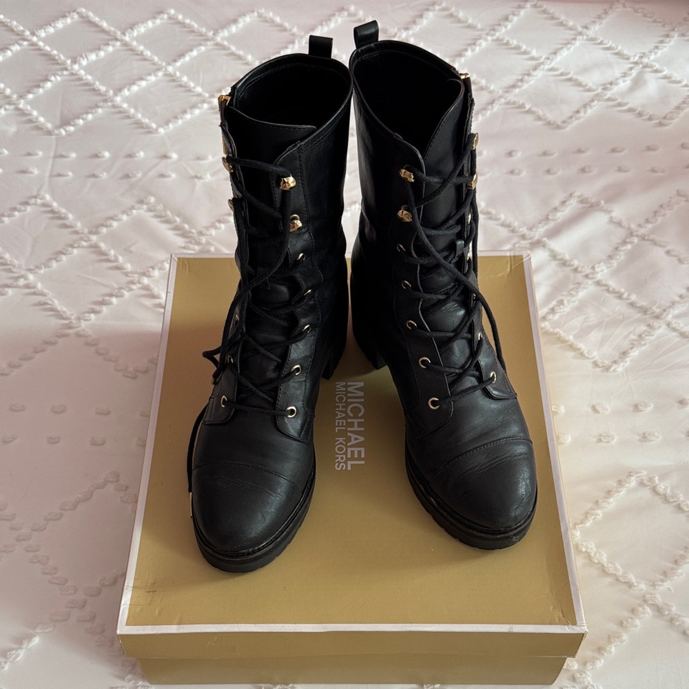 MICHAEL Michael Kors Combat Lace-Up Boots